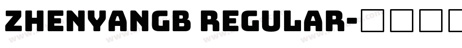 zhenyanGB regular字体转换